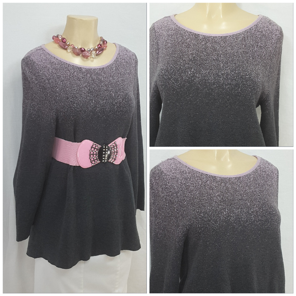 SIMPLY VERA, VERA WANG Pull Over Top, size Large - Picture 5 of 8